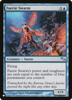 Faerie Swarm (REGULAR) x1 - MTG The List PLST #SHM-37 - Image 1