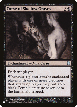 Curse of Shallow Graves (REGULAR) x1 - MTG The List PLST #C13-71 - Image 1