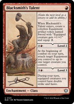 Blacksmith's Talent (REGULAR) x1 - MTG Bloomburrow BLB #125 - Image 1