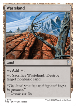 Wasteland (REGULAR) x1 - MTG Mystery Booster 2 MB2 #115 - Image 1