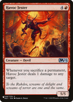 Havoc Jester (REGULAR) x1 - MTG The List PLST #M21-149 - Image 1