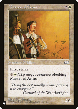 Master of Arms (REGULAR) x1 - MTG The List PLST #WTH-20 - Image 1