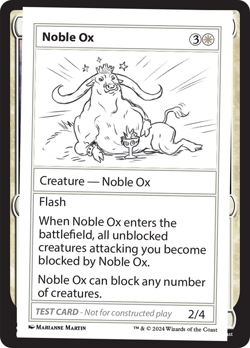 Noble Ox (REGULAR) x1 - MTG Mystery Booster 2 MB2 #521 - Image 1