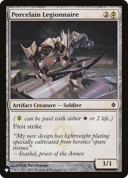 Porcelain Legionnaire (REGULAR) x1 - MTG The List PLST #NPH-19 - Image 1