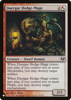 Duergar Hedge-Mage (REGULAR) x1 - MTG The List PLST #EVE-137 - Image 1