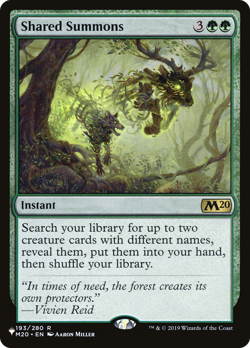 Shared Summons (REGULAR) x1 - MTG The List PLST #M20-193 - Image 1
