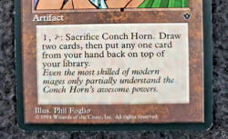 Magic The Gathering MTG Fallen Empires Conch Horn Artifact (DS3D1K8) - Image 5