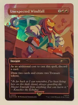 Unexpected Windfall Borderless Rainbow Foil - Secret Lair MTG - Image 1