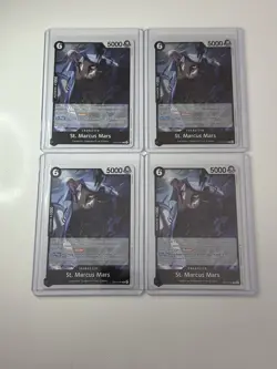 St. Marcus Mars OP13-091 Carrying On His Will 4 Foil Card Play Set Lot One Piece - Image 1