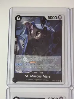 St. Marcus Mars OP13-091 Carrying On His Will 4 Foil Card Play Set Lot One Piece - Image 2