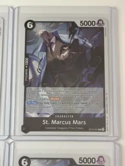 St. Marcus Mars OP13-091 Carrying On His Will 4 Foil Card Play Set Lot One Piece - Image 3