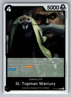 One Piece Carrying On His Will #OP13-089 St. Topman Warcury - Image 1