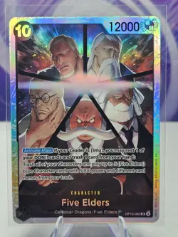 Five Elders SR OP13-082 Carrying On His Will Foil One Piece Card Game NM - Image 1