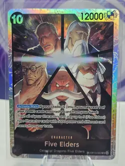 Five Elders SR OP13-082 Carrying On His Will Foil One Piece Card Game - Image 1