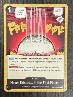 Never Existed... In the First Place... OP13-098 One Piece Carrying On His Will - Image 1