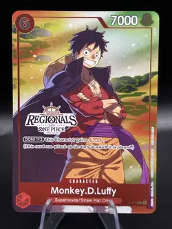 One Piece Monkey D Luffy P-001 Online Regionals 2024 Participant - Image 1