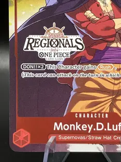 One Piece Monkey D Luffy P-001 Online Regionals 2024 Participant - Image 5