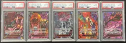 Lot (5) PSA 10 Five Elders Demon God Pack One Piece Sequential AA PSA 10 - Image 1