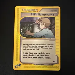 Bill's Maintenance 137/165 Expedition Base Set Pokemon S421 - Image 1