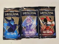3 x Booster Packs Art Set - Disney Lorcana TCG The First Chapter - NEW & SEALED - Image 1