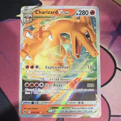 Pokemon Charizard VSTAR 019/159 Crown Zenith Ultra Rare Holo VSTAR 280 HP 2023 - Image 2