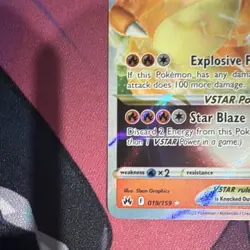 Pokemon Charizard VSTAR 019/159 Crown Zenith Ultra Rare Holo VSTAR 280 HP 2023 - Image 3