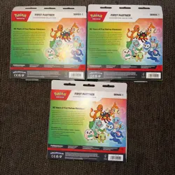 3x First Partner Illustration Collection Series 1 Boxes: Pokemon - New & Sealed - Image 2