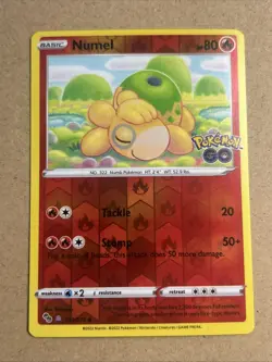 Numel (Peelable Ditto) Common Reverse Holo Pokemon GO 013/078 - Image 1