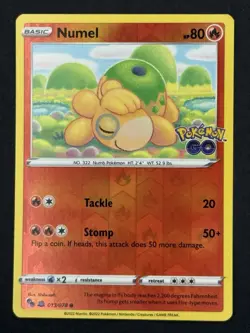 Pokemon TCG Numel Pokemon Go 013/078 PEELABLE DITTO Reverse Holo NM/Unpeeled - Image 1