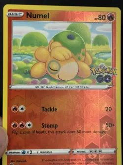 Pokemon TCG Numel Pokemon Go 013/078 PEELABLE DITTO Reverse Holo NM/Unpeeled - Image 2