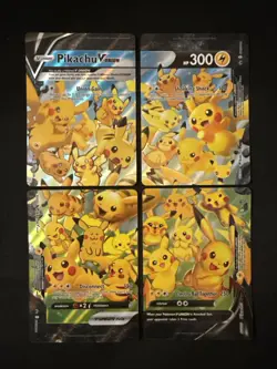Pikachu V-Union [Set of 4] SWSH: Sword & Shield Promo Cards Holo - Image 1