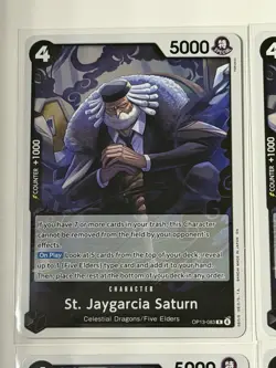 St. Jaygarcia Saturn OP13-083 Carrying On His Will 4 Foil Card Play Set - Image 2