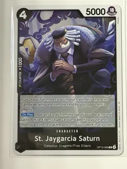 St. Jaygarcia Saturn OP13-083 Carrying On His Will 4 Foil Card Play Set - Image 4
