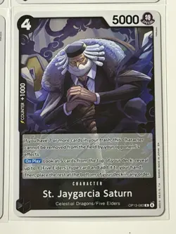 St. Jaygarcia Saturn OP13-083 Carrying On His Will 4 Foil Card Play Set - Image 5
