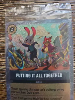 Lorcana Disney Zootopia 2 Holographic Judy Hopps & Nick Wilde Trading Card NEW - Image 3