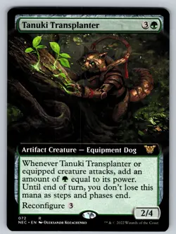 MTG Tanuki Transplanter (Extended Art) R Commander: Kamigawa: Neon Dynasty 72 NM - Image 1