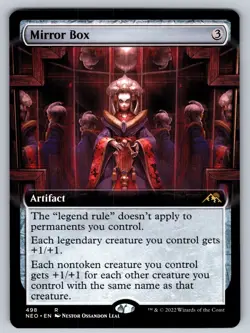 MTG Mirror Box (Extended Art) R Kamigawa: Neon Dynasty 498 NM - Image 1