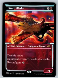 MTG Lizard Blades (Showcase) R Kamigawa: Neon Dynasty 385 NM - Image 1