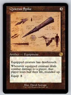 MTG Quietus Spike (Schematic) R The Brothers' War: Retro Frame Artifacts 109 NM - Image 1