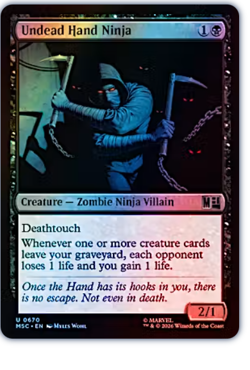 Undead Hand Ninja - Foil Commander: Marvel Super Heroes - Image 1