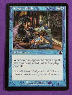 MTG Magic The Gathering - Rhystic Study - Prophecy LP (Lightly Played) - Image 1