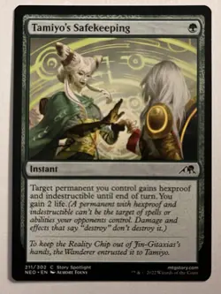 MtG Tamiyo’s Safekeeping NEO Kamigawa Neon Dynasty Magic the Gathering - Image 1