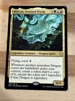 Magic The Gathering MTG Battle Baldurs Gate Miirym Sentinel Wyrm 284/361 NM - Image 1