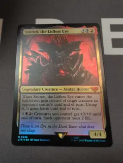 Sauron, the Lidless Eye Universes Beyond: the Lord of the Rings: Foil Mythic Mtg - Image 1
