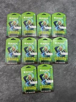 Magic The Gathering Secrets Of Strixhaven Play Boosters Lot Of 10 NEW SEALED - Image 1