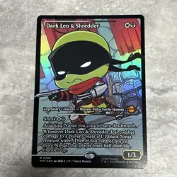 Dark Leo and Shredder - Showcase - Foil - 289 - MTG: TMNT - Image 1