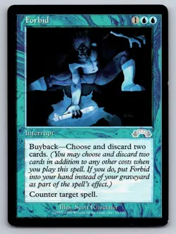 Forbid 35 Uncommon Exodus Magic: The Gathering Lightly Played - Image 1