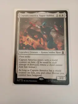 MTG Magic Captain America, Super-Soldier 0009 Marvel Super Heroes - Image 1