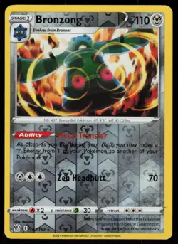 Bronzong 102/163 Holo Rare Battle Styles Pokemon Reverse Holo Lightly Played - Image 1