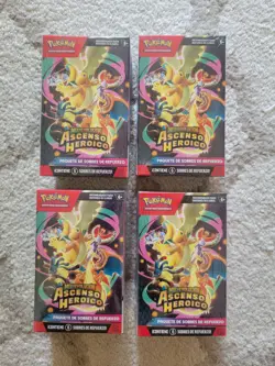 LOT OF (4) POKEMON (SPANISH) ASCENDED HEROES - ASCENCO HEROICO BOOSTER BUNDLES - Image 1